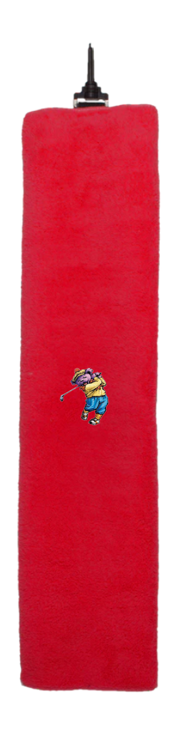 Dancing Bear Playing Golf Tri-Fold Golf Towel